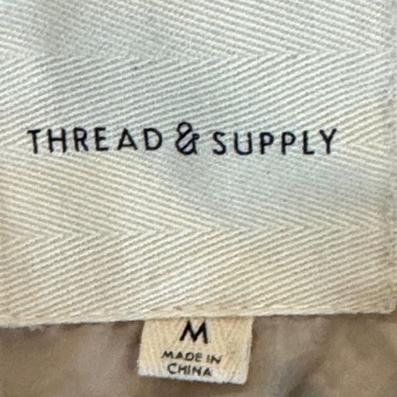 Thread & Supply Mojave Desert Aztec Ivory & Grey Sherpa Teddy Jacket Size M - Picture 9 of 15